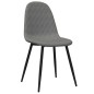 vidaXL Sillas de comedor 2 unidades terciopelo gris claro