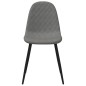 vidaXL Sillas de comedor 2 unidades terciopelo gris claro