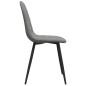 vidaXL Sillas de comedor 2 unidades terciopelo gris claro