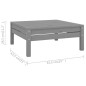 vidaXL Juego de muebles de jardín 10 piezas madera maciza de pino gris vidaXL Juego de muebles de jardín 10 piezas madera maciza de pino gris