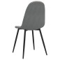 vidaXL Sillas de comedor 2 unidades terciopelo gris claro