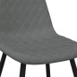 vidaXL Sillas de comedor 2 unidades terciopelo gris claro