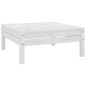 vidaXL Juego de muebles de jardín 9 pzas madera maciza de pino blanco vidaXL Juego de muebles de jardín 9 pzas madera maciza de pino blanco