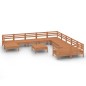 vidaXL Juego muebles de jardín 12 pzas madera maciza pino marrón miel vidaXL Juego muebles de jardín 12 pzas madera maciza pino marrón miel