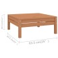 vidaXL Juego muebles de jardín 12 pzas madera maciza pino marrón miel vidaXL Juego muebles de jardín 12 pzas madera maciza pino marrón miel