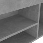 vidaXL Banco zapatero cojín contrachapada gris hormigón 104x30x49 cm vidaXL Banco zapatero cojín contrachapada gris hormigón 104x30x49 cm