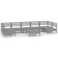 vidaXL Juego de muebles de jardín 8 piezas madera maciza de pino vidaXL Juego de muebles de jardín 8 piezas madera maciza de pino