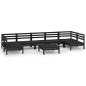 vidaXL Juego de muebles de jardín 8 piezas madera maciza de pino vidaXL Juego de muebles de jardín 8 piezas madera maciza de pino