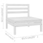 vidaXL Mesa y taburetes altos jardín 9 pzas madera maciza pino blanco vidaXL Mesa y taburetes altos jardín 9 pzas madera maciza pino blanco