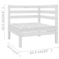vidaXL Mesa y taburetes altos jardín 9 pzas madera maciza pino blanco vidaXL Mesa y taburetes altos jardín 9 pzas madera maciza pino blanco