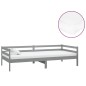 vidaXL Sofá cama con colchón madera de pino maciza gris 90x200 cm vidaXL Sofá cama con colchón madera de pino maciza gris 90x200 cm