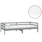 vidaXL Sofá cama con colchón madera de pino maciza gris 90x200 cm vidaXL Sofá cama con colchón madera de pino maciza gris 90x200 cm