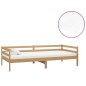 vidaXL Sofá cama y colchón madera pino maciza marrón miel 90x200 cm vidaXL Sofá cama y colchón madera pino maciza marrón miel 90x200 cm