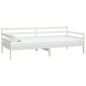 vidaXL Sofá cama con colchón madera de pino maciza blanco 90x200 cm vidaXL Sofá cama con colchón madera de pino maciza blanco 90x200 cm