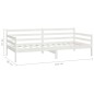 vidaXL Sofá cama con colchón madera de pino maciza blanco 90x200 cm vidaXL Sofá cama con colchón madera de pino maciza blanco 90x200 cm