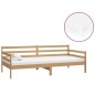 vidaXL Sofá cama y colchón madera pino maciza marrón miel 90x200 cm