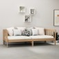vidaXL Sofá cama y colchón madera pino maciza marrón miel 90x200 cm vidaXL Sofá cama y colchón madera pino maciza marrón miel 90x200 cm