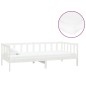 vidaXL Sofá cama con colchón madera de pino maciza blanco 90x200 cm vidaXL Sofá cama con colchón madera de pino maciza blanco 90x200 cm