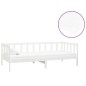 vidaXL Sofá cama con colchón madera de pino maciza blanco 90x200 cm vidaXL Sofá cama con colchón madera de pino maciza blanco 90x200 cm