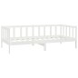 vidaXL Sofá cama con colchón madera de pino maciza blanco 90x200 cm vidaXL Sofá cama con colchón madera de pino maciza blanco 90x200 cm