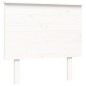 vidaXL Estructura de cama individual con cabecero madera maciza blanco vidaXL Estructura de cama individual con cabecero madera maciza blanco