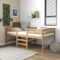 vidaXL Cama de altura media colchón madera pino marrón miel 90x200 cm vidaXL Cama de altura media colchón madera pino marrón miel 90x200 cm