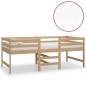 vidaXL Cama de altura media colchón madera pino marrón miel 90x200 cm vidaXL Cama de altura media colchón madera pino marrón miel 90x200 cm