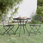 vidaXL Set de comedor de jardín 3 pzas malla metal expandido antracita vidaXL Set de comedor de jardín 3 pzas malla metal expandido antracita