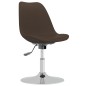 vidaXL Sillas de comedor giratorias 6 unidades tela marrón oscuro vidaXL Sillas de comedor giratorias 6 unidades tela marrón oscuro