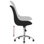 vidaXL Sillas de comedor giratorias 4 unidades tela negro
