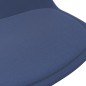vidaXL Sillas de comedor giratorias 4 unidades tela azul vidaXL Sillas de comedor giratorias 4 unidades tela azul