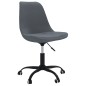 vidaXL Sillas de comedor giratorias 4 unidades tela gris oscuro vidaXL Sillas de comedor giratorias 4 unidades tela gris oscuro