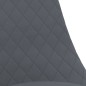 vidaXL Sillas de comedor giratorias 4 unidades tela gris oscuro vidaXL Sillas de comedor giratorias 4 unidades tela gris oscuro