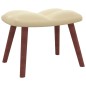 vidaXL Silla mecedora con reposapiés terciopelo crema vidaXL Silla mecedora con reposapiés terciopelo crema