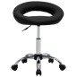 vidaXL Silla de comedor giratoria cuero sintético negro vidaXL Silla de comedor giratoria cuero sintético negro