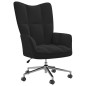 vidaXL Silla de relajación de terciopelo negro