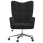 vidaXL Silla de relajación de terciopelo negro