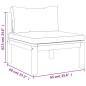 vidaXL Muebles de jardín 7 pzas cojines madera maciza de acacia vidaXL Muebles de jardín 7 pzas cojines madera maciza de acacia