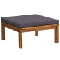 vidaXL Muebles de jardín 8 pzas cojines madera maciza de acacia 