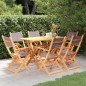 vidaXL Set de comedor para jardín 7 pzas madera maciza eucalipto gris vidaXL Set de comedor para jardín 7 pzas madera maciza eucalipto gris