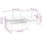vidaXL Muebles de jardín 5 piezas con cojines madera maciza de acacia vidaXL Muebles de jardín 5 piezas con cojines madera maciza de acacia
