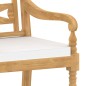 vidaXL Sillas Batavia con cojines 8 unidades madera maciza de teca vidaXL Sillas Batavia con cojines 8 unidades madera maciza de teca