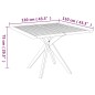 vidaXL Juego de comedor de jardín 5 piezas madera maciza de acacia vidaXL Juego de comedor de jardín 5 piezas madera maciza de acacia