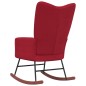 vidaXL Silla mecedora de terciopelo rojo vino tinto vidaXL Silla mecedora de terciopelo rojo vino tinto