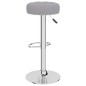 vidaXL Taburetes de cocina 2 unidades tela gris vidaXL Taburetes de cocina 2 unidades tela gris