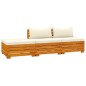 vidaXL Muebles de jardín 3 piezas con cojines madera maciza de acacia vidaXL Muebles de jardín 3 piezas con cojines madera maciza de acacia