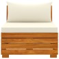 vidaXL Muebles de jardín 3 piezas con cojines madera maciza de acacia vidaXL Muebles de jardín 3 piezas con cojines madera maciza de acacia
