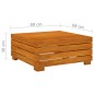 vidaXL Muebles de jardín 3 piezas con cojines madera maciza de acacia vidaXL Muebles de jardín 3 piezas con cojines madera maciza de acacia
