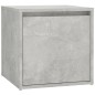 vidaXL Juego de muebles recibidor madera contrachapada gris hormigón vidaXL Juego de muebles recibidor madera contrachapada gris hormigón