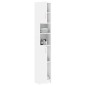 vidaXL Armario baño madera contrachapada blanco brillo 32x25,5x190 cm vidaXL Armario baño madera contrachapada blanco brillo 32x25,5x190 cm